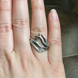 Peaks and Prairies handcrafted branch ring